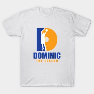 Dominic Custom Player Basketball Your Name The Legend T-Shirt